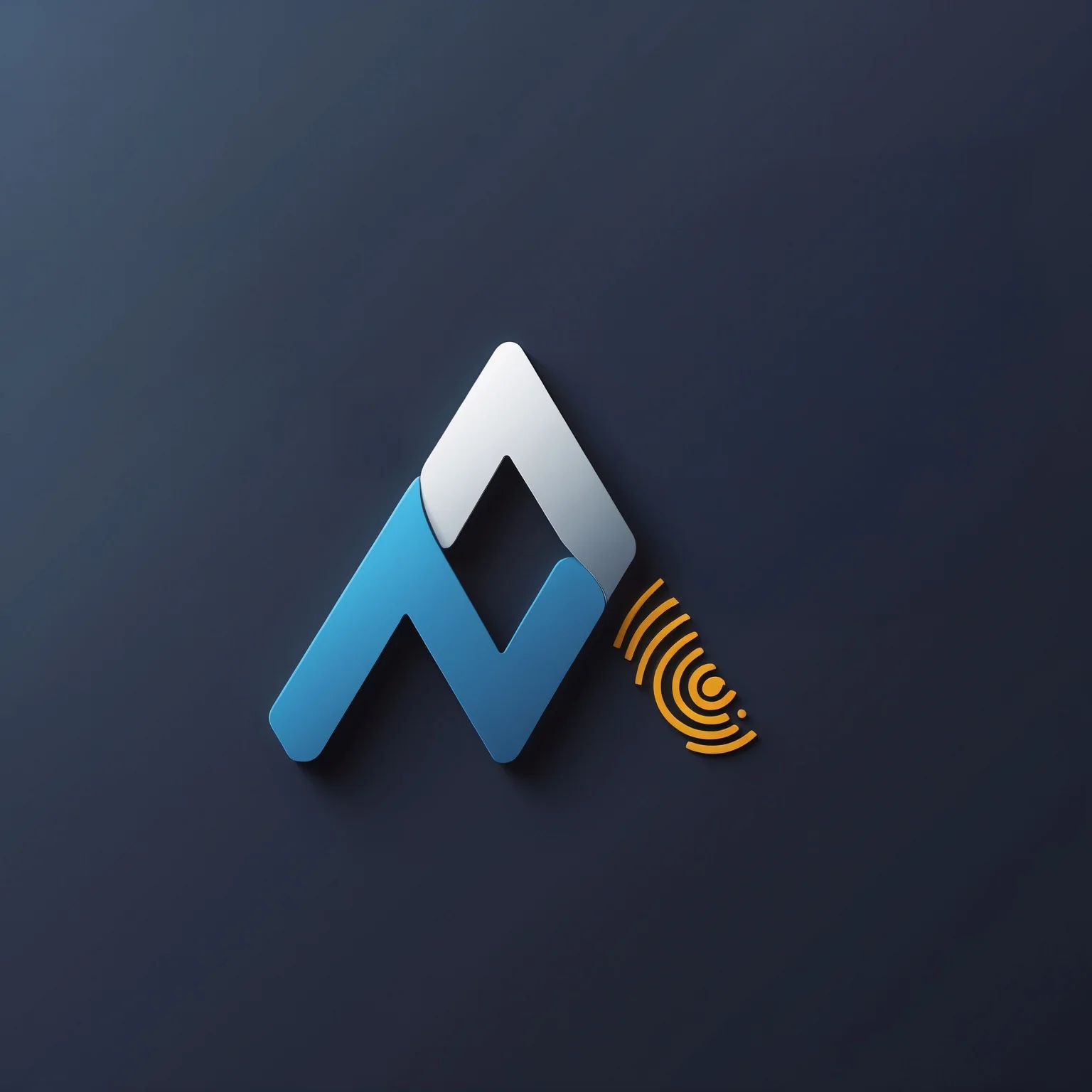 ArioTap supplied brand mark in blue, silver and orange