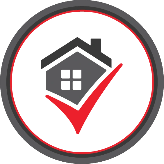 The One Property standalone house and checkmark logo
