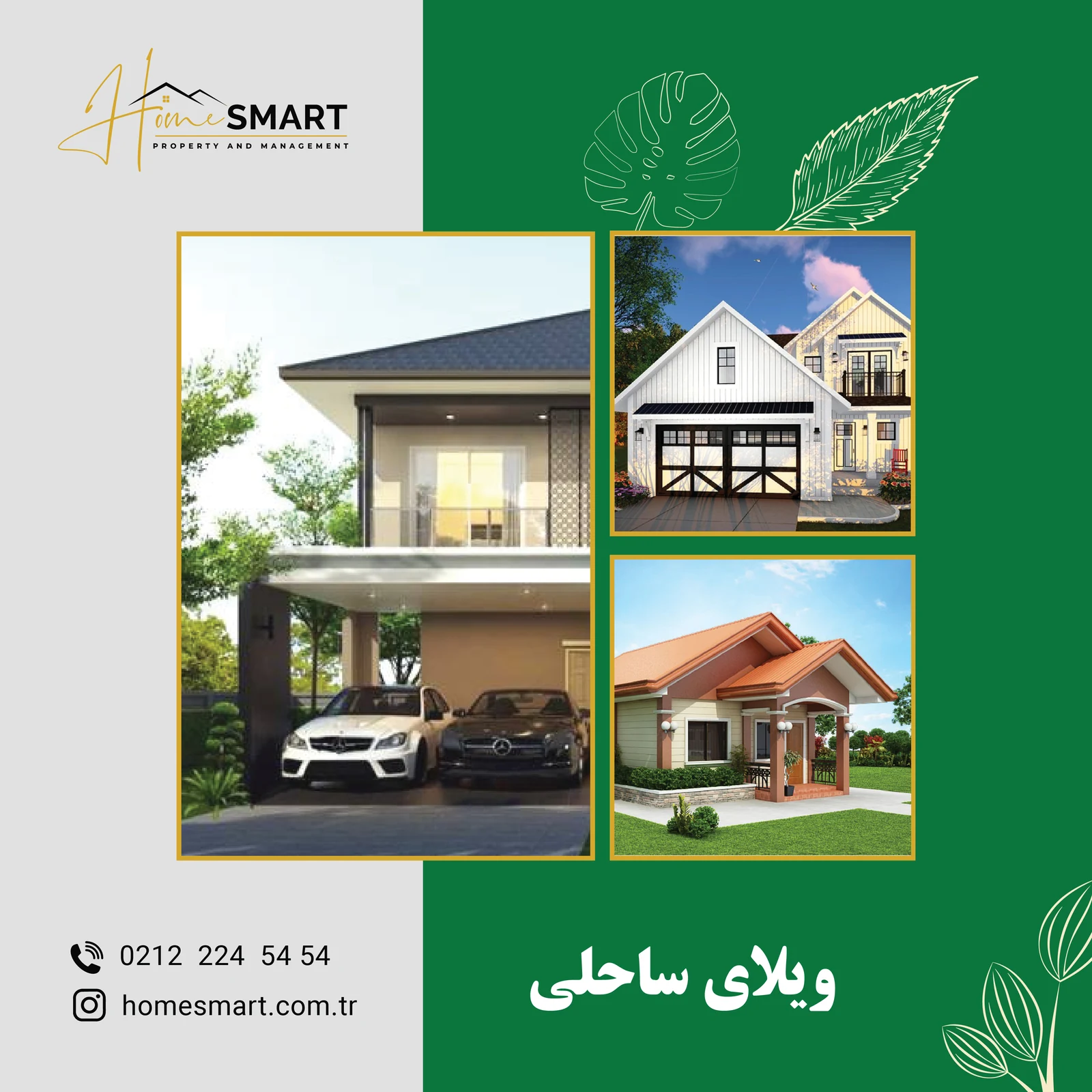 Home Smart green social-media promotional layout