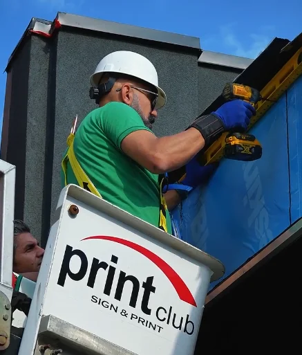 Print Club — sign installation — selected excerpt